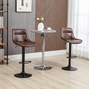 Set of 2 Adjustable Bar Stools
