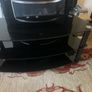 Black glass media unit/ table Image 3