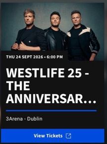 westlife tickets