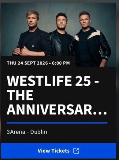 westlife tickets
