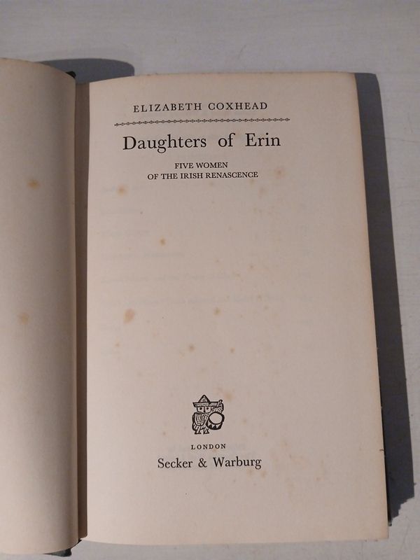Daughters Of Erin Five Women Of The Irish Renascence By Elizabeth 