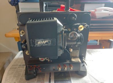 Vintage Eiki Elf NT-1 16mm Sound Film Projector Working Motor Lamp Kowa 11.250mm Lens, in very good condition, not tested