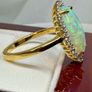 Opal Lab-Grown Diamond Halo Ring Image 6