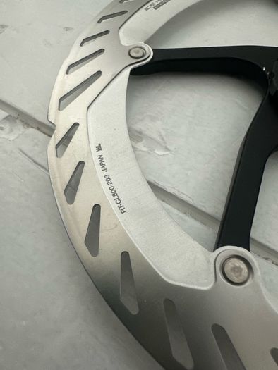 Shimano 203mm disc brake with adapter