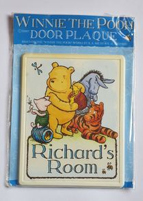 BNIP - Winnie The Pooh - "Richard's Room" Door Plaque
