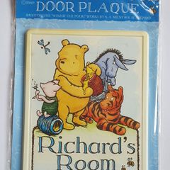 BNIP - Winnie The Pooh - "Richard's Room" Door Plaque