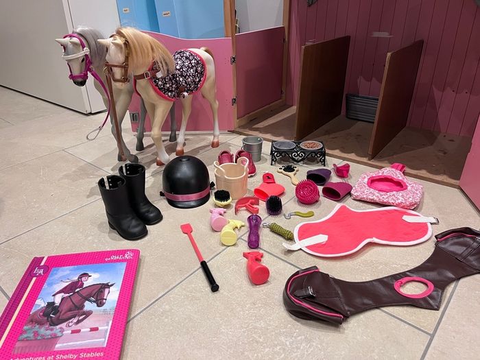 Our Generation Horses Saddle Up Stables Horse Barn & Accessories Playset