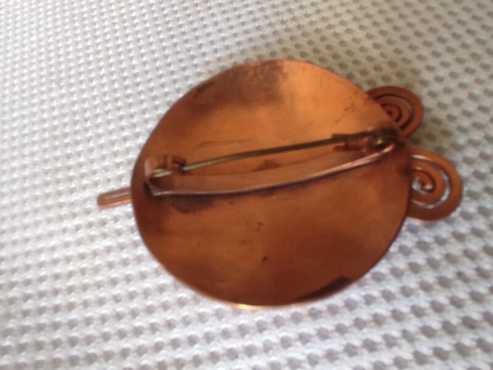 Copper brooch