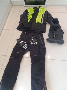 rst motor  cycle  suite  and boots  and gloves