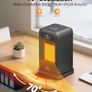 1500W Portable Heater for Home with Thermostat, Silent PTC Ceramic Space Heater with 4 Modes, 70 Oscillation, 12H Timer & Remote, Digital Display, Fan Heater for Bedroom Black Image 4