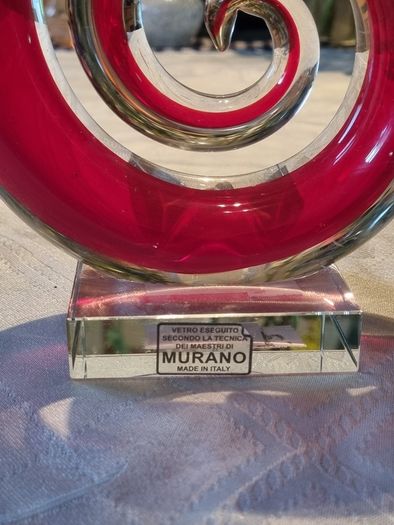 Large glass modern sculpture Murano
