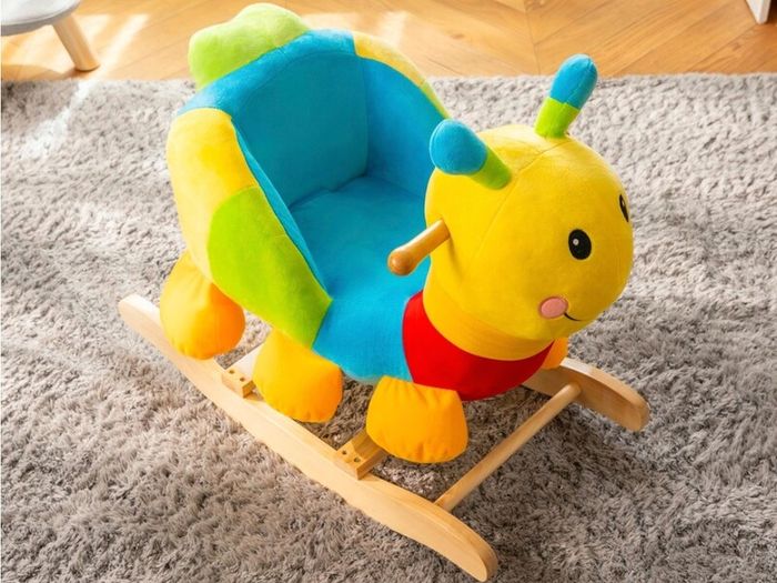 Wooden Baby Rocking Caterpillar