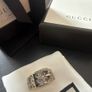 Gucci garden buckle sterling silver heavy ring Image 4
