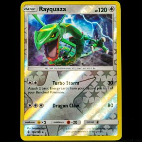 Rayquaza 106/145 Reverse Holo Rare Sun and Moon Guardian Rising Pokemon Card