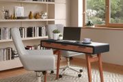 Alphason Pevensey Desk Black / Stirling Oak