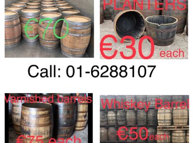 Barrels- Delivering in Dublin Tuesday, Thursday & Saturday