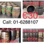 Oak Barrel Planters Image 3