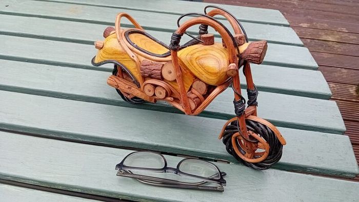 Wooden Motor Bike