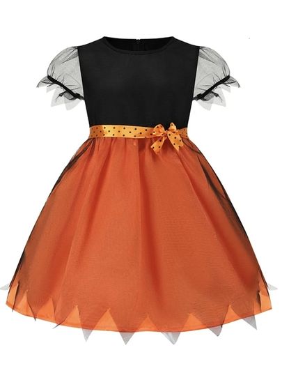 Job lot of 25  Halloween girls pumpkin witch costume