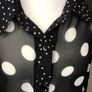 Yours black/white chiffon blouse (size 26-28) Image 3
