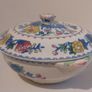 Fabulous Vintage Masons Ironstone Lidded Two Handled Round Shaped Tureen or Vegetable Dish in the Regency Pattern - Unusual Shaped Piece, Circa 1940 Image 2
