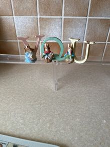 Beatrix Potter Handpainted Alphabet Rabbit Fugures Collection