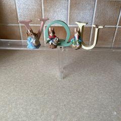 Beatrix Potter Handpainted Alphabet Rabbit Fugures Collection