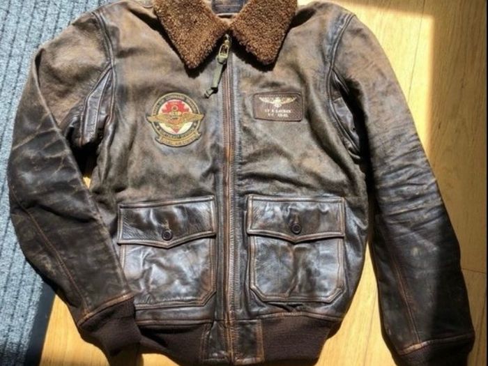 Ralph Lauren Iconic G-1 Bomb Leather Jacket
