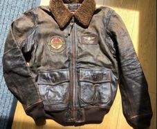 Ralph Lauren Iconic G-1 Bomb Leather Jacket