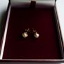 Vintage 14K Yellow Gold Pearl Stud Earrings 1,6g Image 7