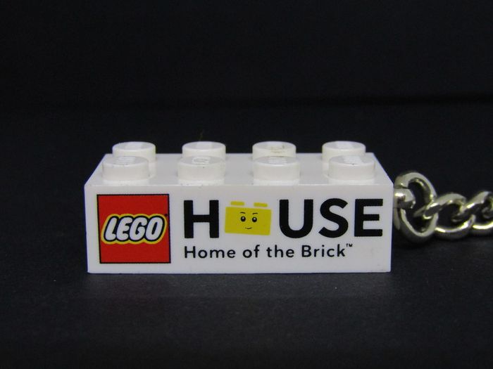 Lego House Home of the Brick Keychain Brick 2x4 From The Lego House in Billund Exclusive Very Rare Limited Edition Brick Keychain New With Tags