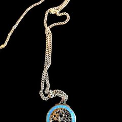 Sterling silver tree of life on heavy silver chain
