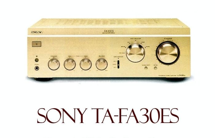 Audiophile Quality Sonys Flagship Range Elevated Series Sony Fa-30es 100w  Dual Mono  Circuitry Champagne Edition Pristine Condition With Original Remote