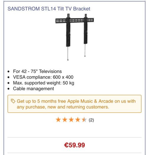 Tv wall mount