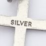 925 Sterling Silver Cross Charm Pendant Image 4