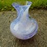 Caithness vase.Vintage glass,Handmade glass vase,Home decor,Gift. Image 5