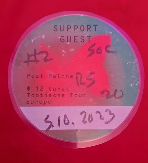Post Malone 12 carat toothache tour support Guest pass