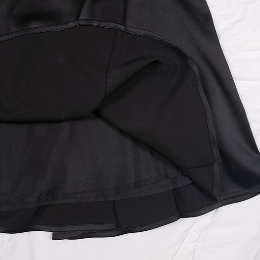 Jasper Conran Black Satin Panel A-Line Flare Midi Skirt 10UK/38EU