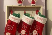 Embroidered Christmas Stockings 52cm