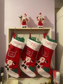 Embroidered Christmas Stockings 52cm