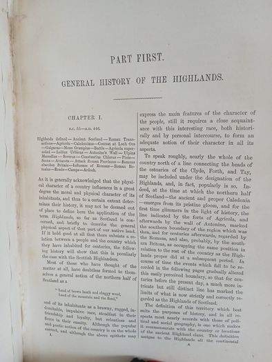 History of The Scottish Highlands - Highland Clans and Regiments: With an Account of the Gaelic Language, Literature and Music, by the Rev. Thomas Maclauchlan LL.D., F.S.A. (Scot.), and An Essay on Highland Scenery by the Late Professor John Wilson (GT855