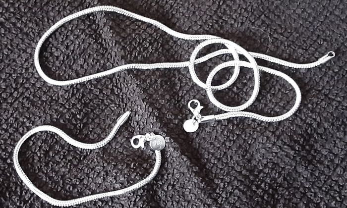 925 bracelet and chain