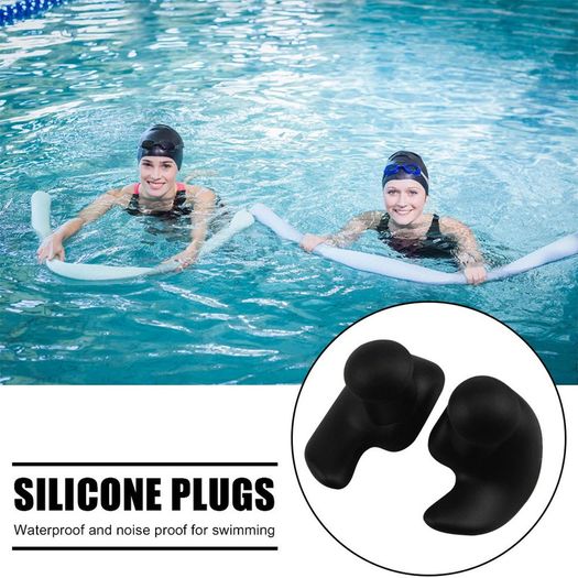 Durable Earplugs Classic Delicate Texture 1 Pair Waterproof Soft Earplugs Silicone Portable Ear Plugs Swimming Accessories