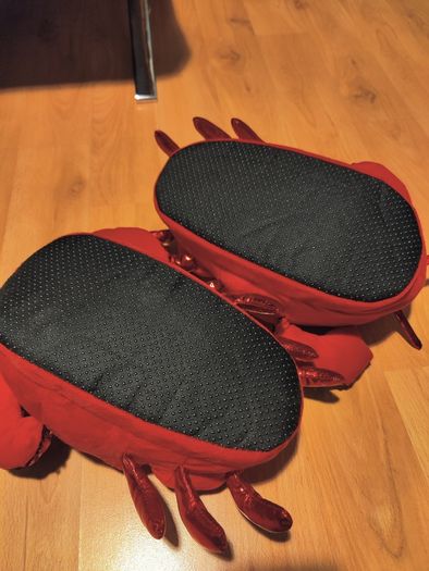 Red Novelty Sequin Slippers
