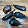 Set of 5 Vintage Carved Wooden Fruit Image 2
