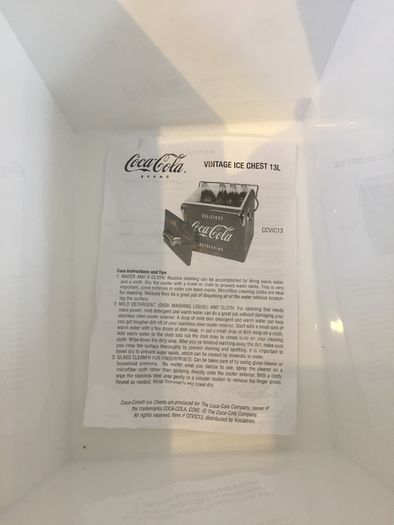 Coca Cola Metal Cooler Ice Chest New in the original box