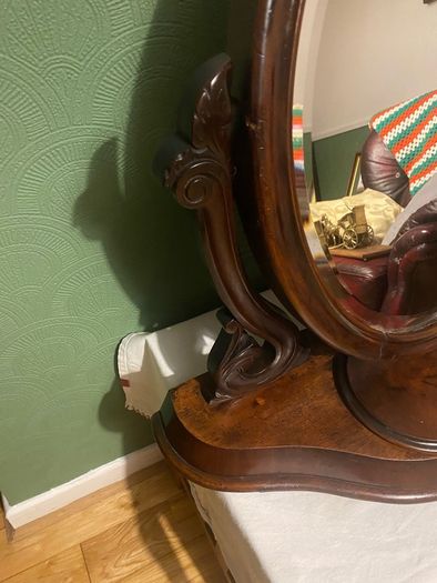 Victorian oval  mirror