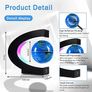 Magnetic Levitation Floating Globe, Levitating C Shape with LED Lights Touch Control for Educational Home Office Decor, Anniversary Creative Gift(3.3 Inches Globe Image 2