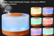 500 ML LED Ultrasonic Air Humidifier with RC FREE Essential Oil Aroma Diffuser Aromatherapy for Home