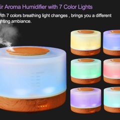 500 ML LED Ultrasonic Air Humidifier with RC FREE Essential Oil Aroma Diffuser Aromatherapy for Home